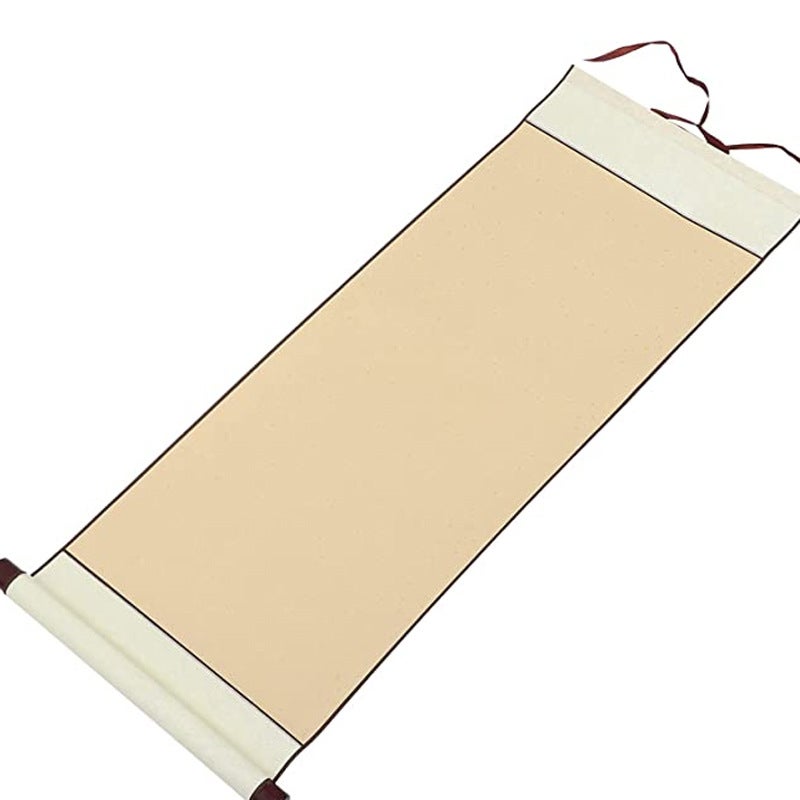 Blank Scroll Calligraphy French Painting Blank Scroll Brush 133.2Cm Three-Open Half-Cooked Red Antique Sprinkled Gold Rice Paper - Image 1