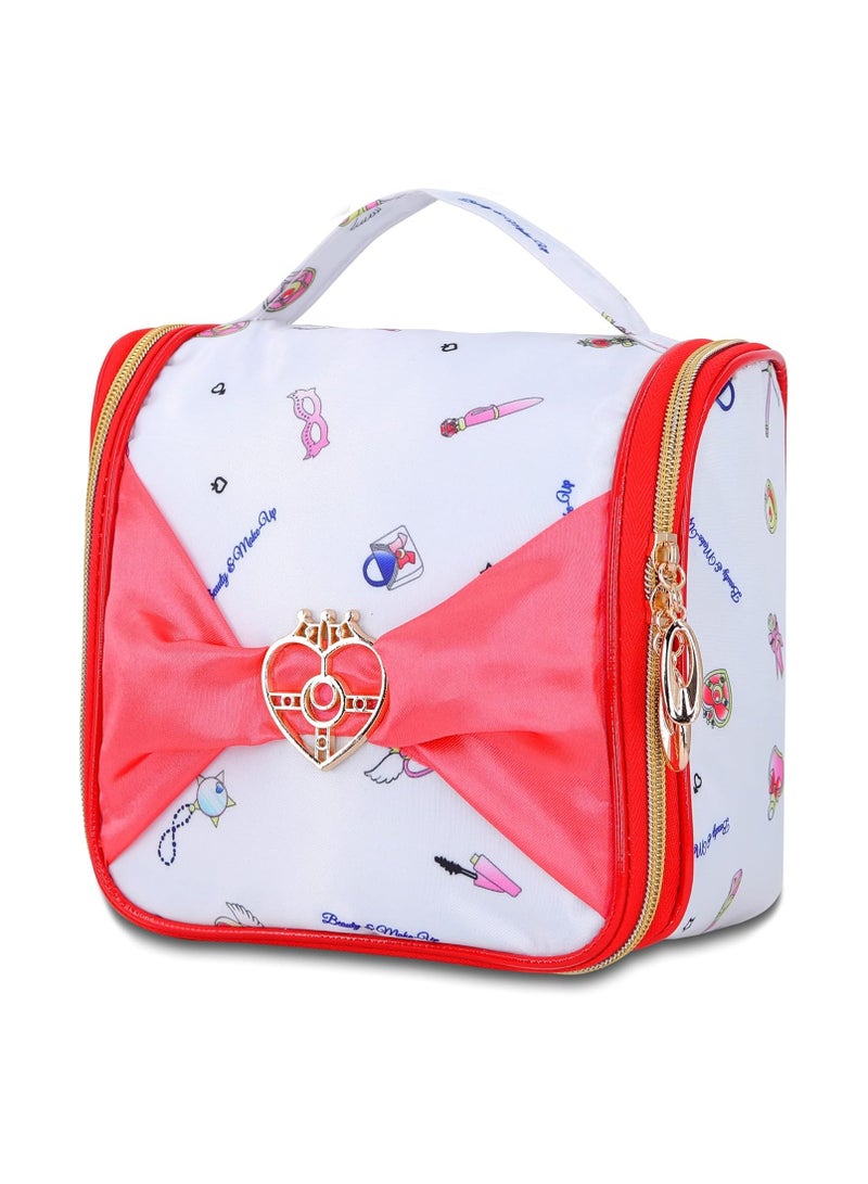 general Anime Makeup Organiser Bag Travel Cute Cosmetic Bag Waterproof Wash Bag with Hooks - Image 1