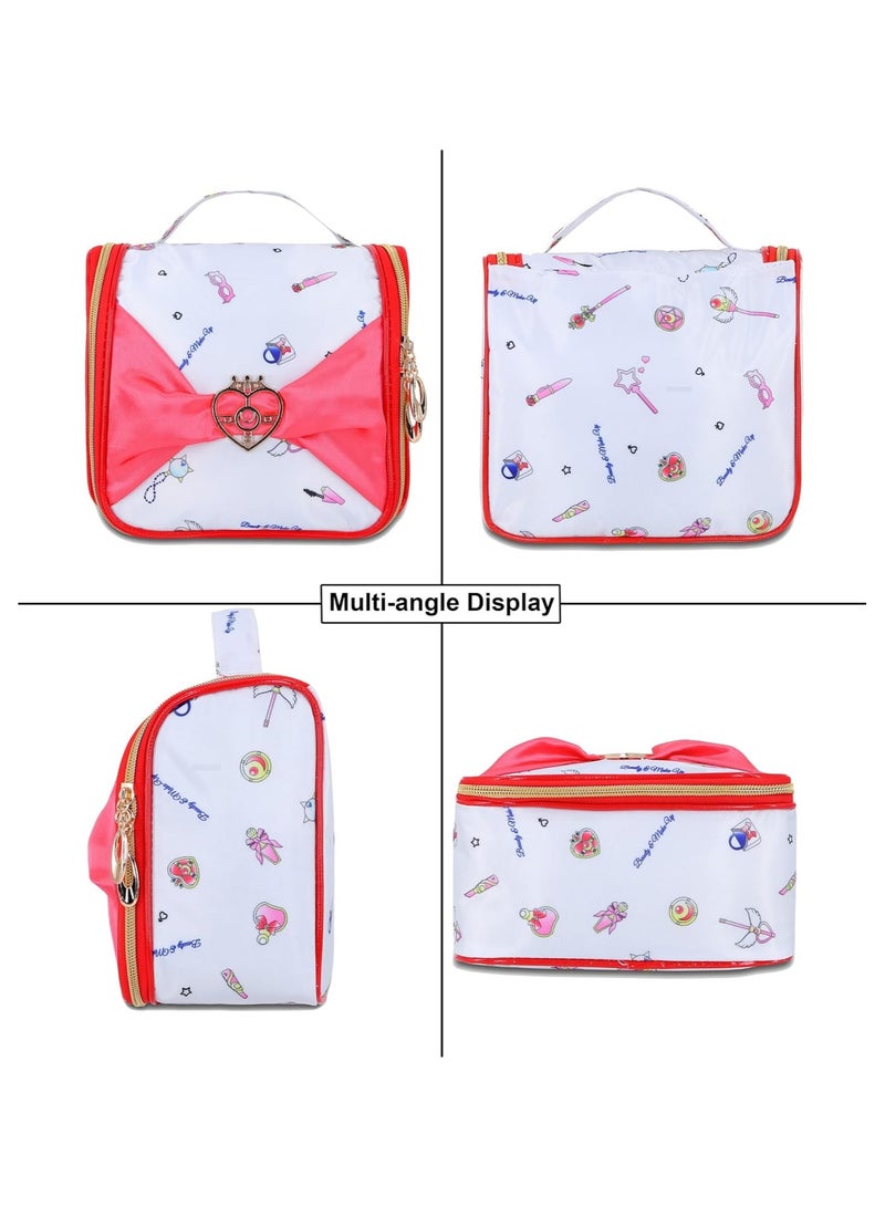 general Anime Makeup Organiser Bag Travel Cute Cosmetic Bag Waterproof Wash Bag with Hooks - Image 3