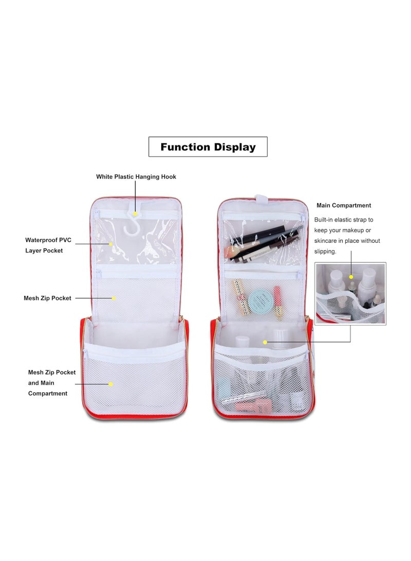 general Anime Makeup Organiser Bag Travel Cute Cosmetic Bag Waterproof Wash Bag with Hooks - Image 4