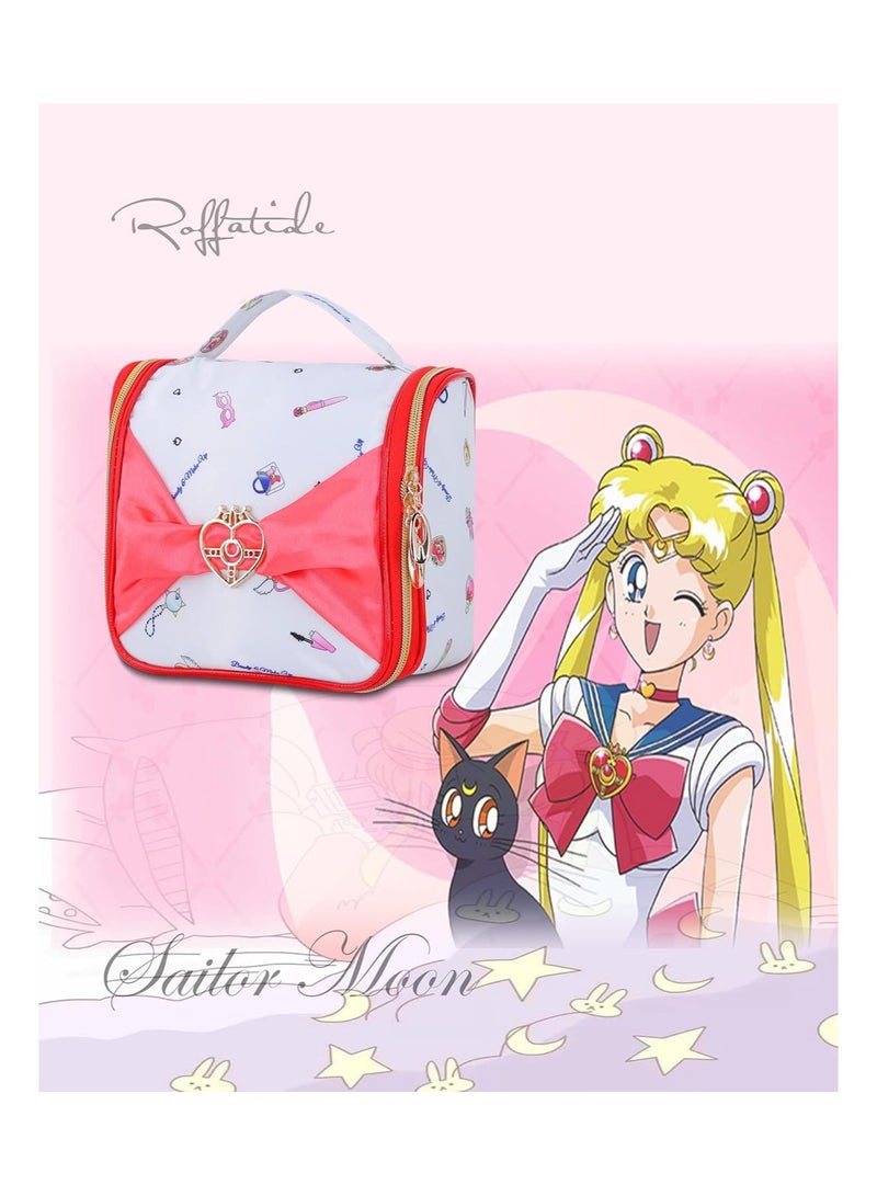 general Anime Makeup Organiser Bag Travel Cute Cosmetic Bag Waterproof Wash Bag with Hooks - Image 5