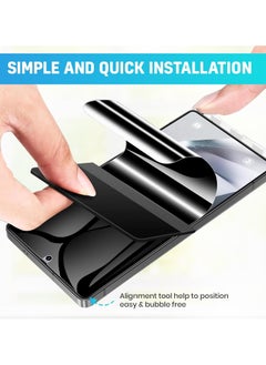 Glass 2 Pack Privacy Screen Protector,Support Fingerprint Unlock Screen Protector for Samsung Galaxy S25 Ultra,High hardness Tempered Glass Film,Anti-Scratch Case Friendly  - Image 2