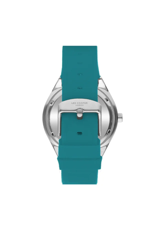 Lee Cooper Men's Watch, Analog Display and Leather Strap - LC07936.377, Green