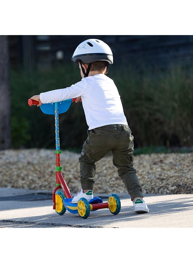 سموبي سكوتر سوبر ماريو بثلاث عجلات بتصميم للأطفال، ارتفاع قابل للتعديل، مناسب للاستخدام الداخلي والخارجي للأعمار من 3 سنوات فما فوق، لون أحمر - Image 5