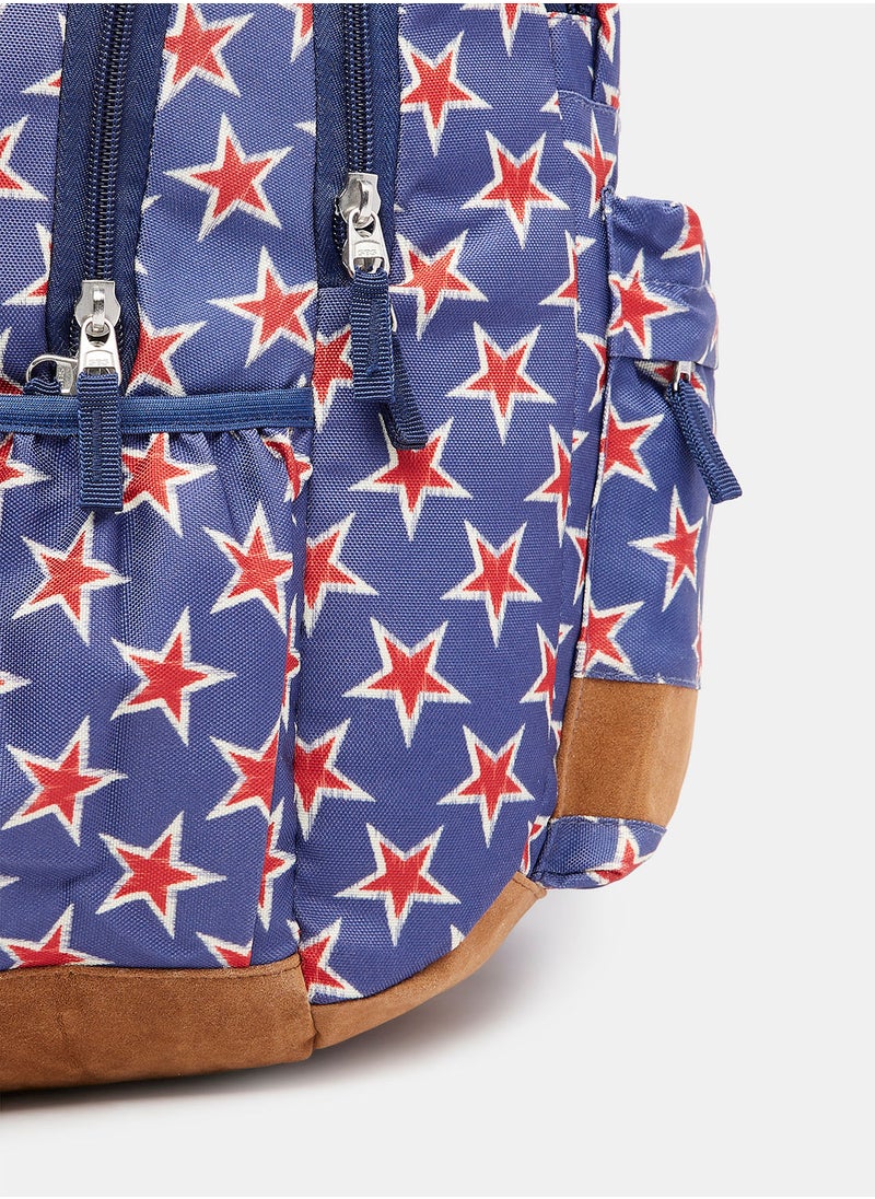 Bank - Unisex Star Print Backpack - Image 1