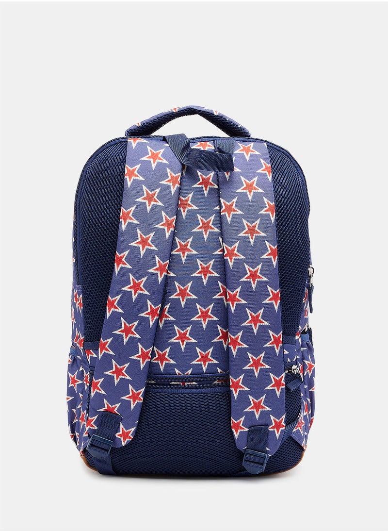Bank - Unisex Star Print Backpack - Image 1