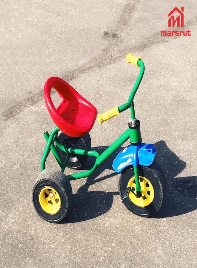 Marsrut Tricycle Seats Replacement Parts for Kids Toddler Bikes, Durable Thickened Adjustable Vintage Backrest Saddle for Steer Stroll 3 Wheels Balance Rider Trikes Kart Drift Racing Cart, with Mount Screws - Image 4