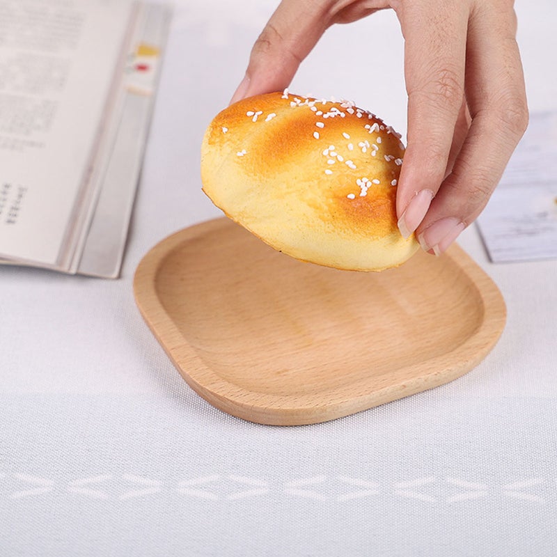 🍳 طبق فواكه خشبي متعدد الاستخدامات للطاولة السطح ناعم وآمن - Image 5