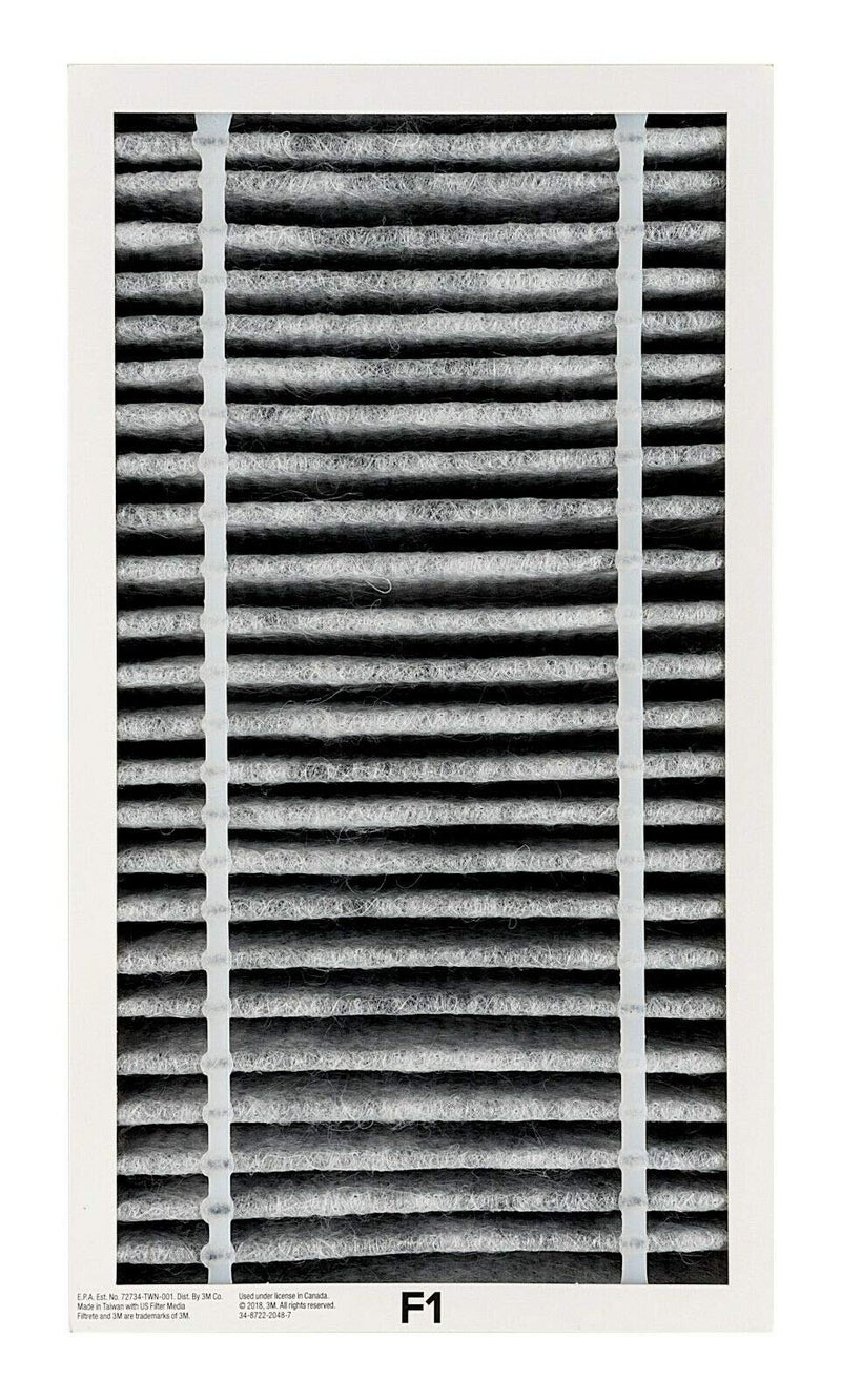 FILTRETE فلتر فيلتريت لتقليل المواد المسببة للحساسية + تقليل الروائح، فلتر هواء غرفة من نوع HEPA، F1 - Image 2