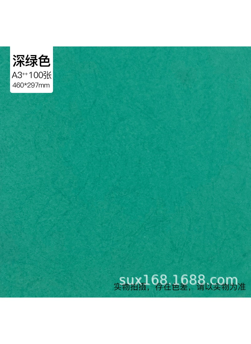 Generic 230g A3+ Blue Textured Paper for Binding Lake Blue A3 +100 pieces 