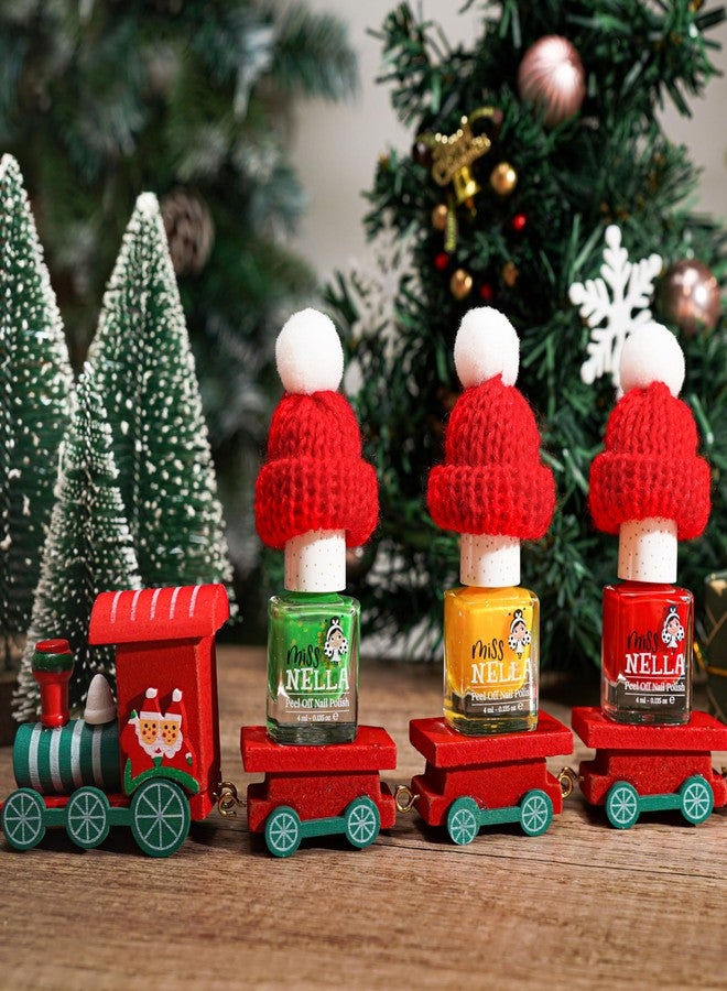 MISS NELLA-Peel Off, Odour Free, Water Base & Safe for kids nail polish pack of 3 (TRAFFIC LIGHTS) - Image 3