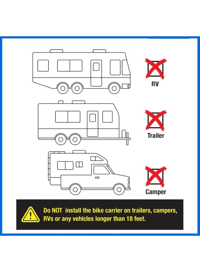 TORONTO Deluxe Trunk Mounted Bike Rack – Rear Car Bicycle Carrier for Sedan, Hatchback, SUV & Minivan – Easy Install, Foldable, Heavy-Duty - Image 4