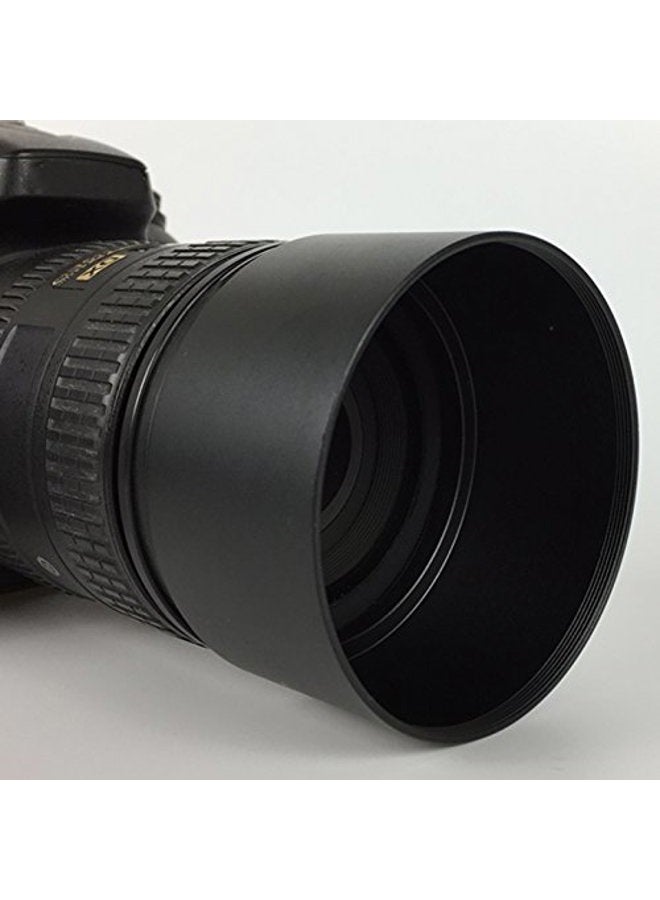 SIOTI 58mm Lens Hood, Matte Treatment Inside, Aluminum Material, Compatible with All Camera Lens S/C/N/F/O/P etc.(58mm) - Image 5