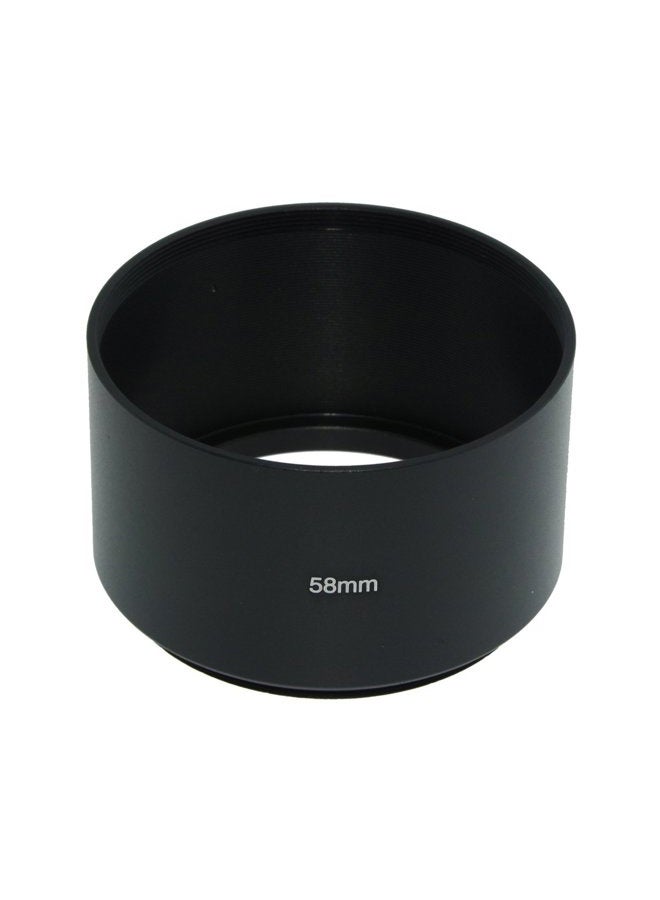 SIOTI 58mm Lens Hood, Matte Treatment Inside, Aluminum Material, Compatible with All Camera Lens S/C/N/F/O/P etc.(58mm) - Image 2