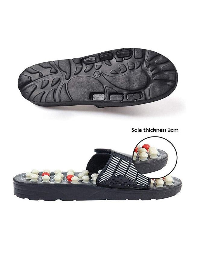 Generic - Manual Spring Acupressure and Magnetic Therapy Accu Paduka Slippers for Full Body Blood Circulation Natural Slippers For Men and Women ( Unisex ) - Image 1