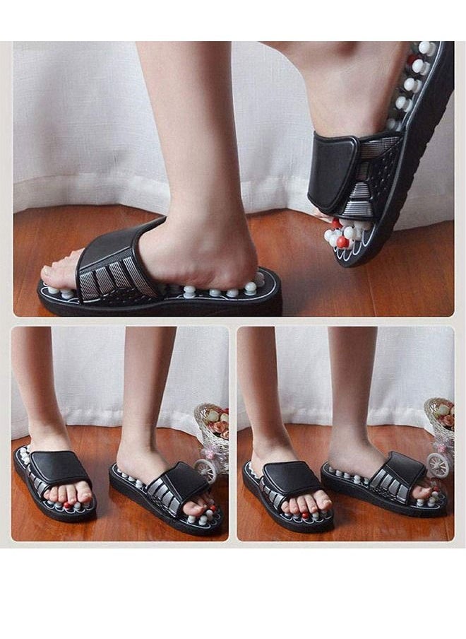 Generic - Manual Spring Acupressure and Magnetic Therapy Accu Paduka Slippers for Full Body Blood Circulation Natural Slippers For Men and Women ( Unisex ) - Image 1