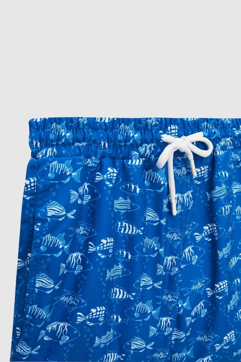 D'S DAMAT Regular Fit Blue Printed Shorts Swimsuit 2HC62AP306130  - Image 2