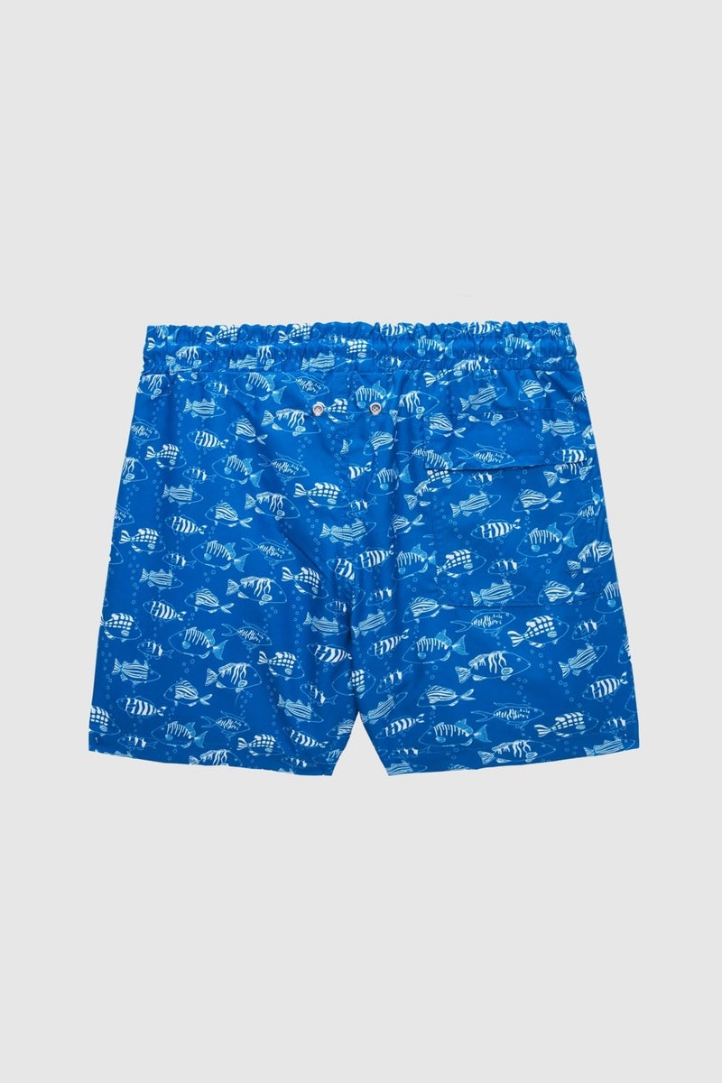 D'S DAMAT Regular Fit Blue Printed Shorts Swimsuit 2HC62AP306130  - Image 3