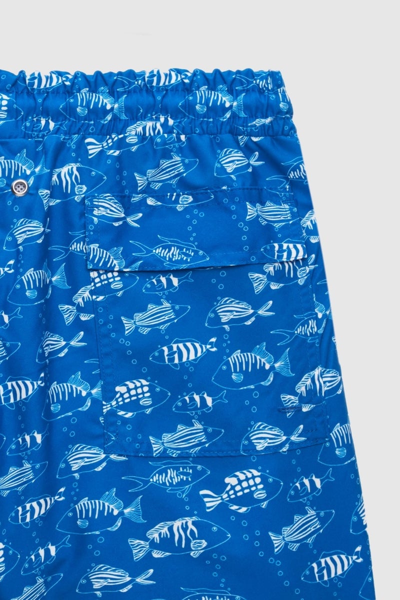 D'S DAMAT Regular Fit Blue Printed Shorts Swimsuit 2HC62AP306130  - Image 4