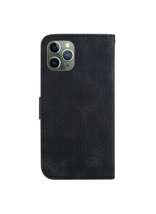 S-TOP Case For iPhone 11 Pro Max Double 8-shaped Embossed Leather Phone Case - Image 3