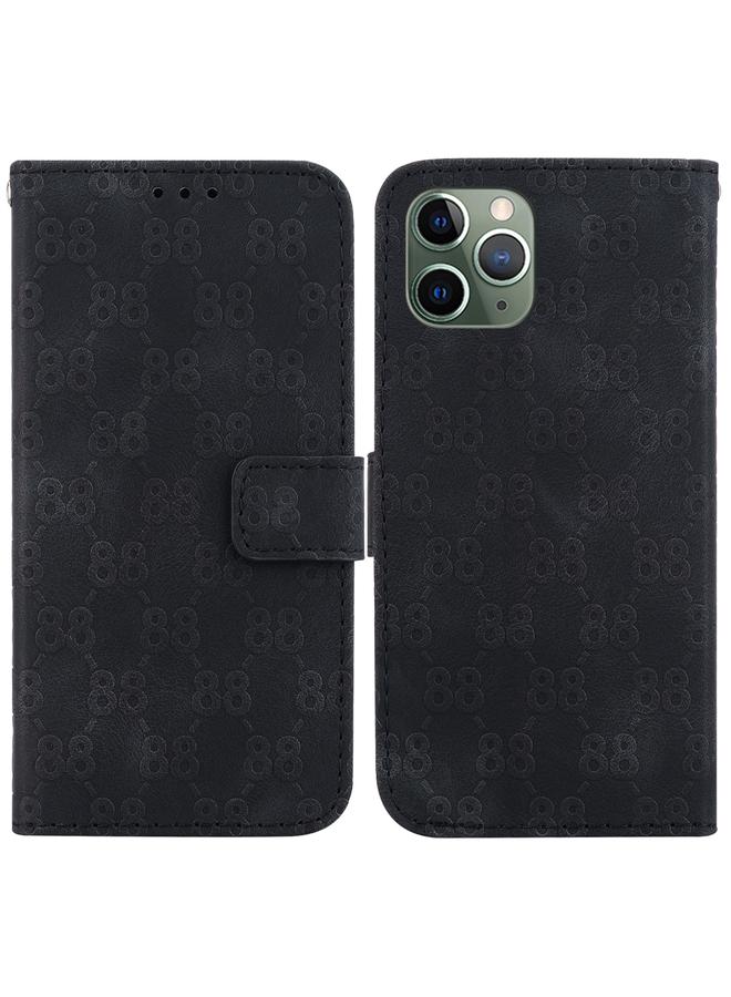 S-TOP Case For iPhone 11 Pro Max Double 8-shaped Embossed Leather Phone Case - Image 1