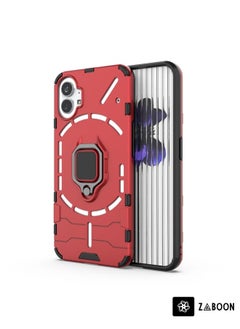 Zaboon Protective Case Cover For Nothing Phone 1 PC + TPU Shockproof Protective  with Magnetic Ring Holder  - Image 1
