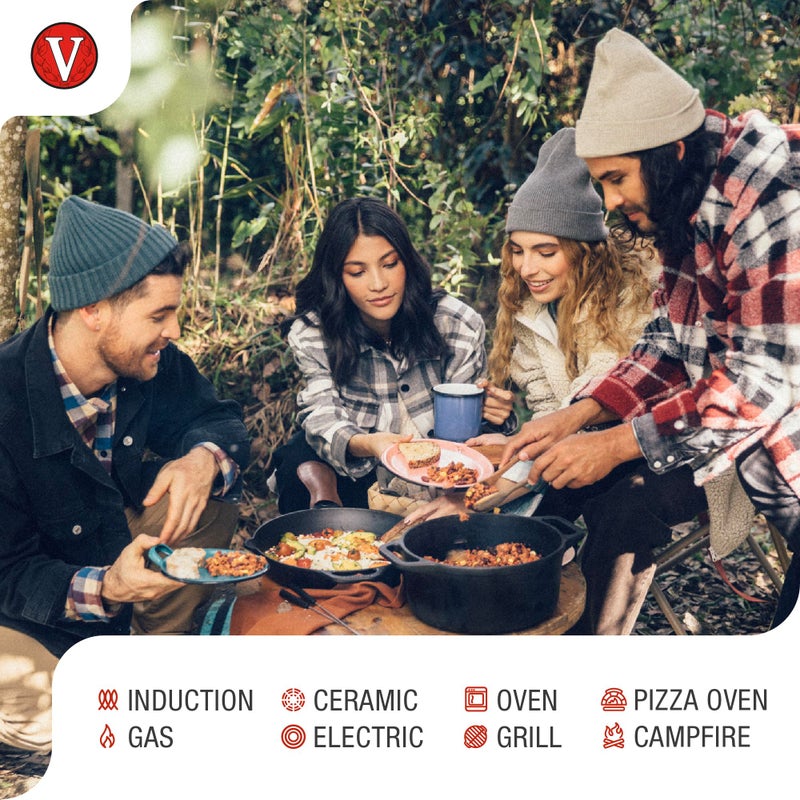 Victoria 10-Inch Cast Iron Skillet, Pre-Seasoned Cast-Iron Frying Pan with Long Handle, Made in Colombia - Image 3