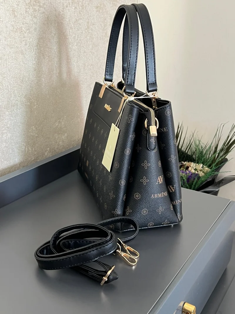 ARMINE ARM.206.SB Special Color Konbin Leather Ladies Handbag Designed as Hand and Shoulder Bag