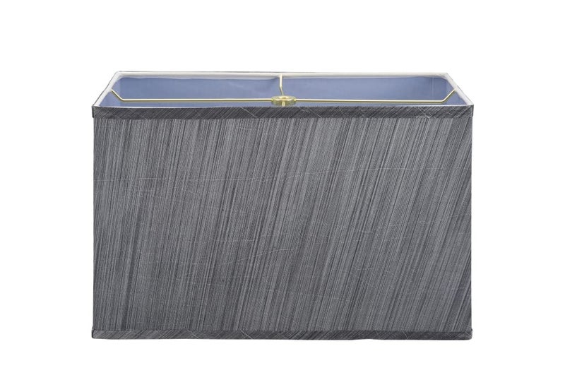 Aspen Creative 36003A Transitional Rectangular Hardback Shaped Spider Construction Lamp Shade in Grey Black 8 16 wide 8 16 x 8 16 x 10