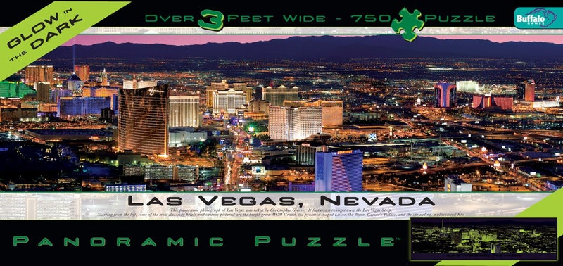 بافلو جايمز بوفالو ألعاب بانورامية لاس فيجاس توهج في اللغز المظلم - 750pc بانوراما - Image 2