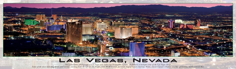 بافلو جايمز بوفالو ألعاب بانورامية لاس فيجاس توهج في اللغز المظلم - 750pc بانوراما - Image 1