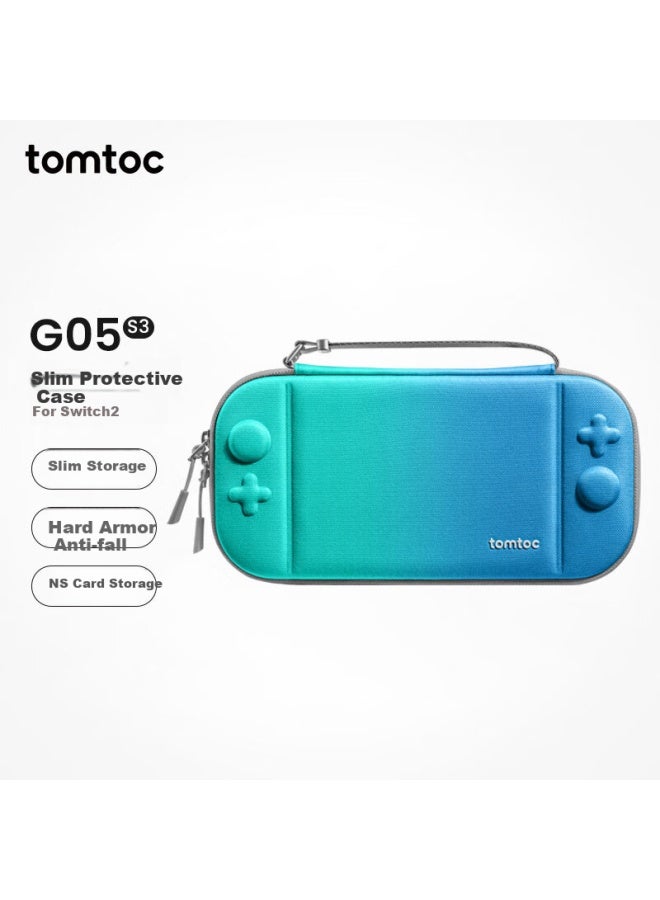 Tomtoc Switch2 Storage Bag N2 Accessories Slim Storage Bag Protective Case Anti-Drop Pressure-Resistant G05S3 Sky Blue For Switch2 - Image 1