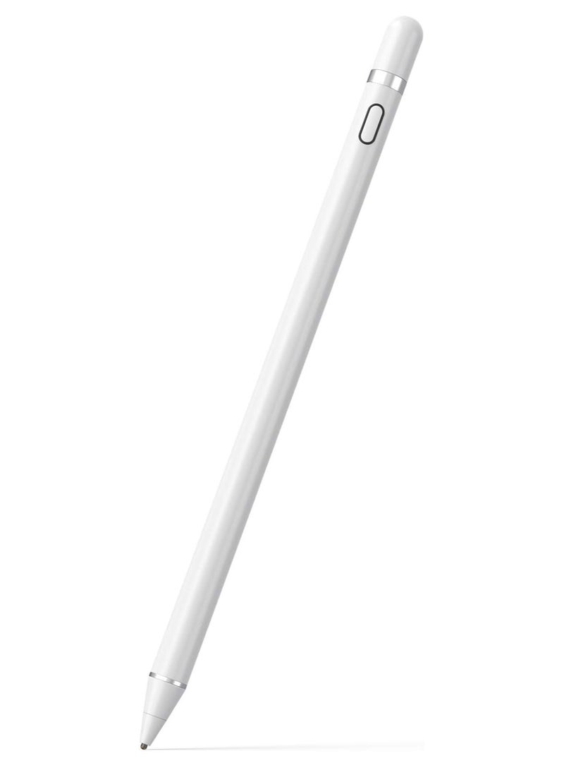 ELTRAZONE Active Stylus Pen with Palm Rejection for Precise Writing/Drawing Compatible with Apple iPad White - Image 1