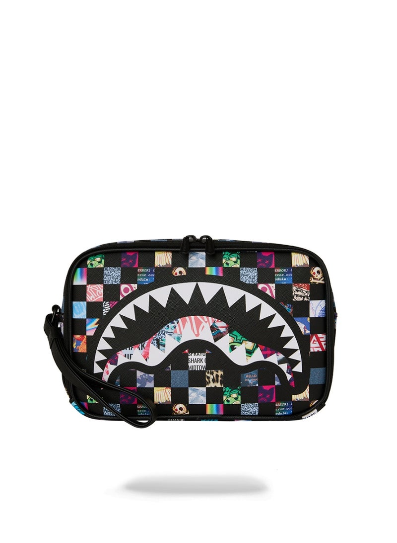 SPRAYGROUND CRAZY CHECK TOILETRY BRICK - Image 1