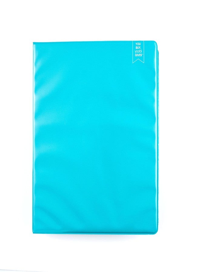 Yoobi 1 Inch Binder - 3-Ring Binder with 2 Pockets - Holds up to 220 Sheets - Aqua - Image 1