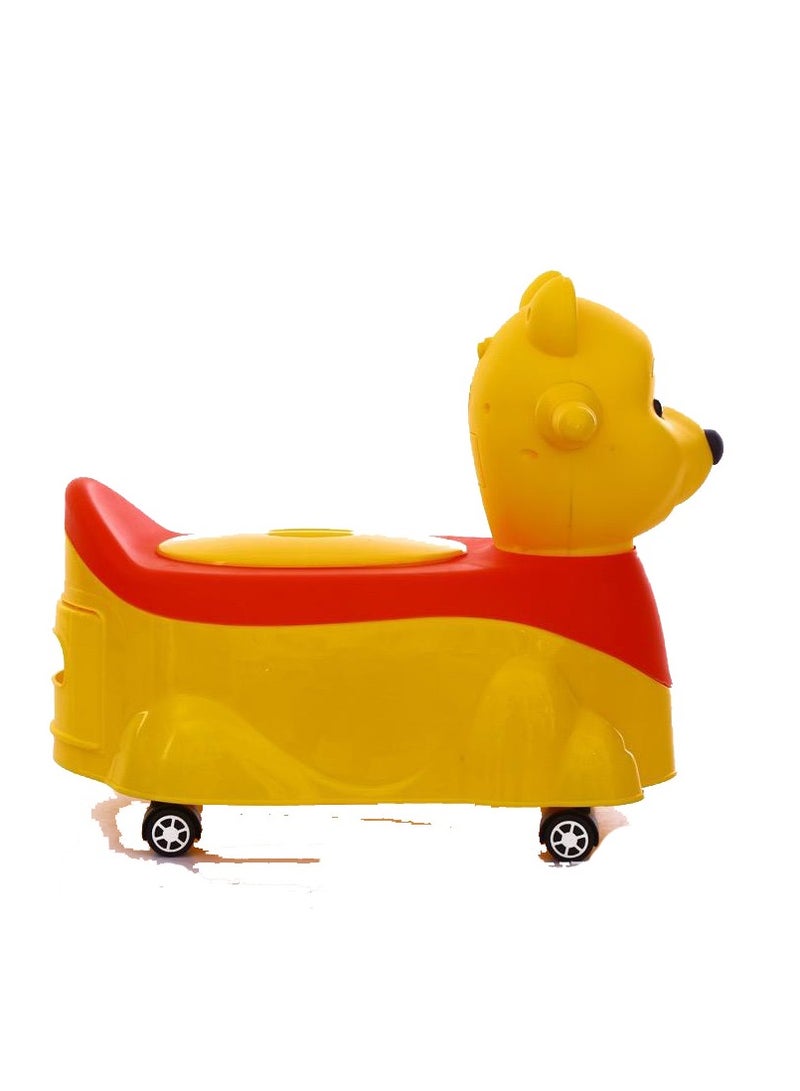Cute Potty Training Toilet Urinal With Handle And Wheels. - Image 2