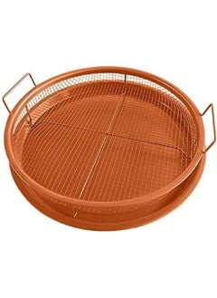 Copper Round Crispy Tray Durable Mesh Basket Oil Filter Tray Oven Air Fryer French Fries Fried Chicken Tray Kitchen Portable Tool - pzsku/Z235999946E56E26985B0Z/45/_/1720102265/6c1a6625-d277-4bb5-bc37-ea2fdd45a571