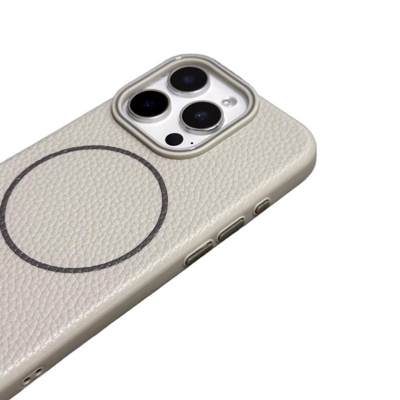 غطاء MagSafe بسيليكون لـ iPhone 11 Pro Max مع حماية من السقوط ومغناطيس قوي مع مقاوم للصدمات مع ملمس جلد مع مقاوم للخدش باللون Wave Blue مغناطيسي من السيليكون باللون الأزرق - Image 4