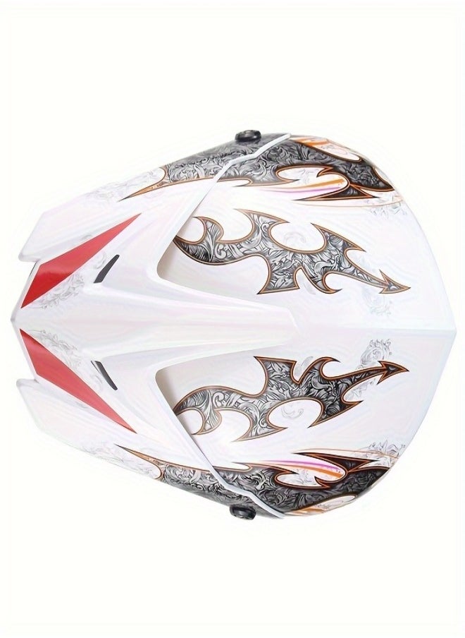 VarietyVoyageD - 4-Piece Full Face Racing Motorcycle Helmet Kit Protective Gear Motorcycle Helmets Street Bike Racing Moto Helmet Cartoon Car Helmet Electric Car Helmet Suitable For Young Boys And Girls ﻿ - Image 1
