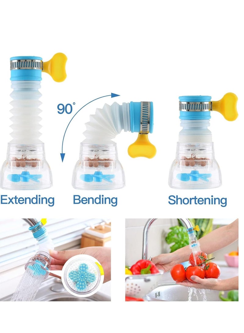 ECVV Portable Faucet Mount Filter Purified Water Filter, Adjustable Tap Kitchen Faucet Booster for Kitchen Bathroom, Fits Standard Faucets, Easy to Install - Image 3