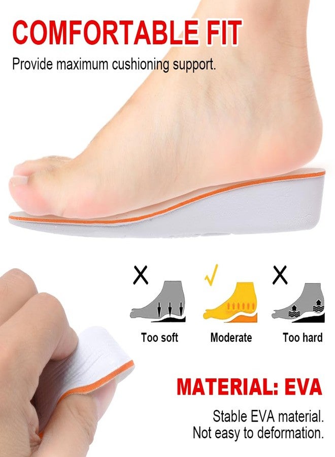 XINIFOOT نعل داخلي لزيادة الطول 1.5 سم، يسمح بمرور الهواء، نعال داخلية كاملة للأحذية، حشوات للأحذية، وسادات داعمة، أطقم رفع، نعال داخلية لزيادة الطول للرجال من مقاس 8 إلى 12 أمريكي - Image 2