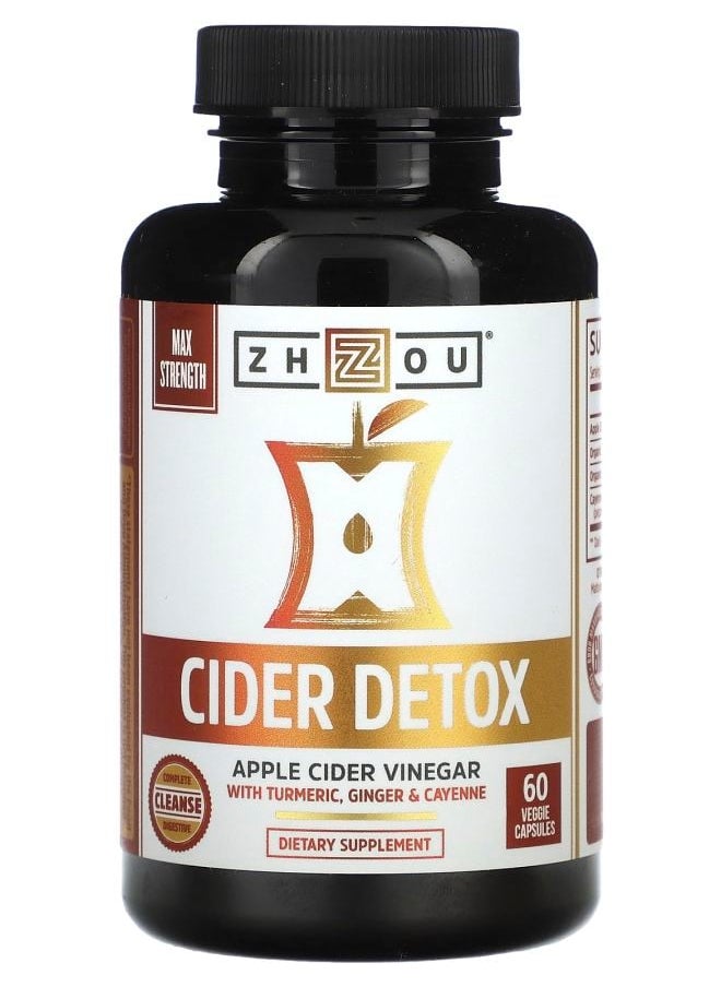 Zhou Nutrition Cider Detox 60 Veggie Capsules 