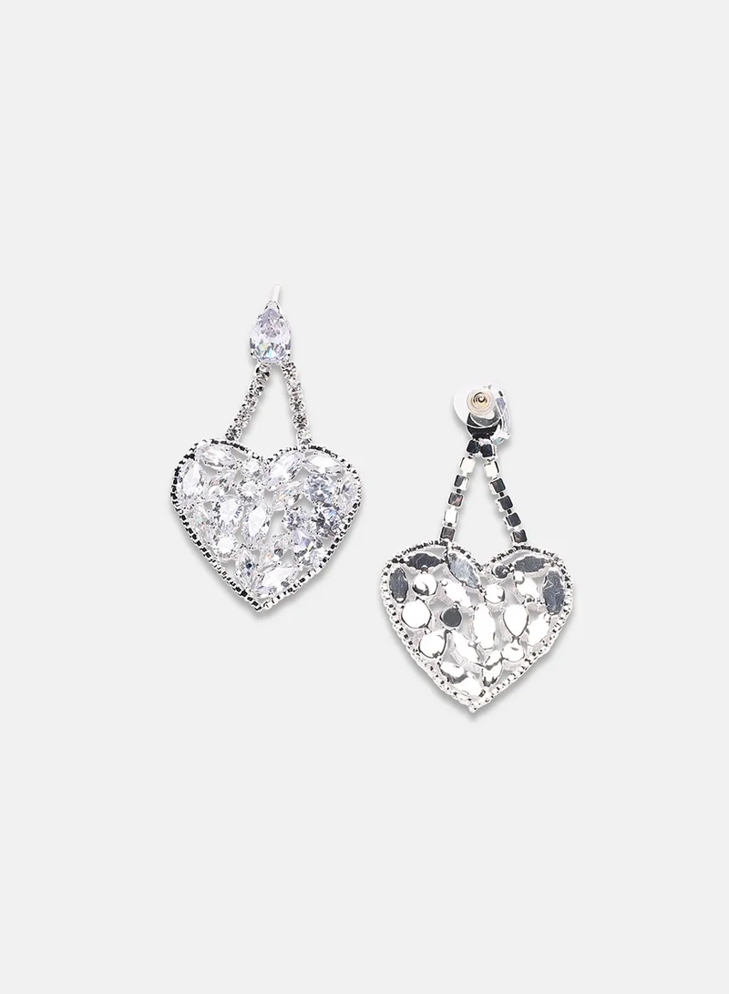 Sohi  Heart Artificial Drop Earring Jewellery for Women | Best Price UAE