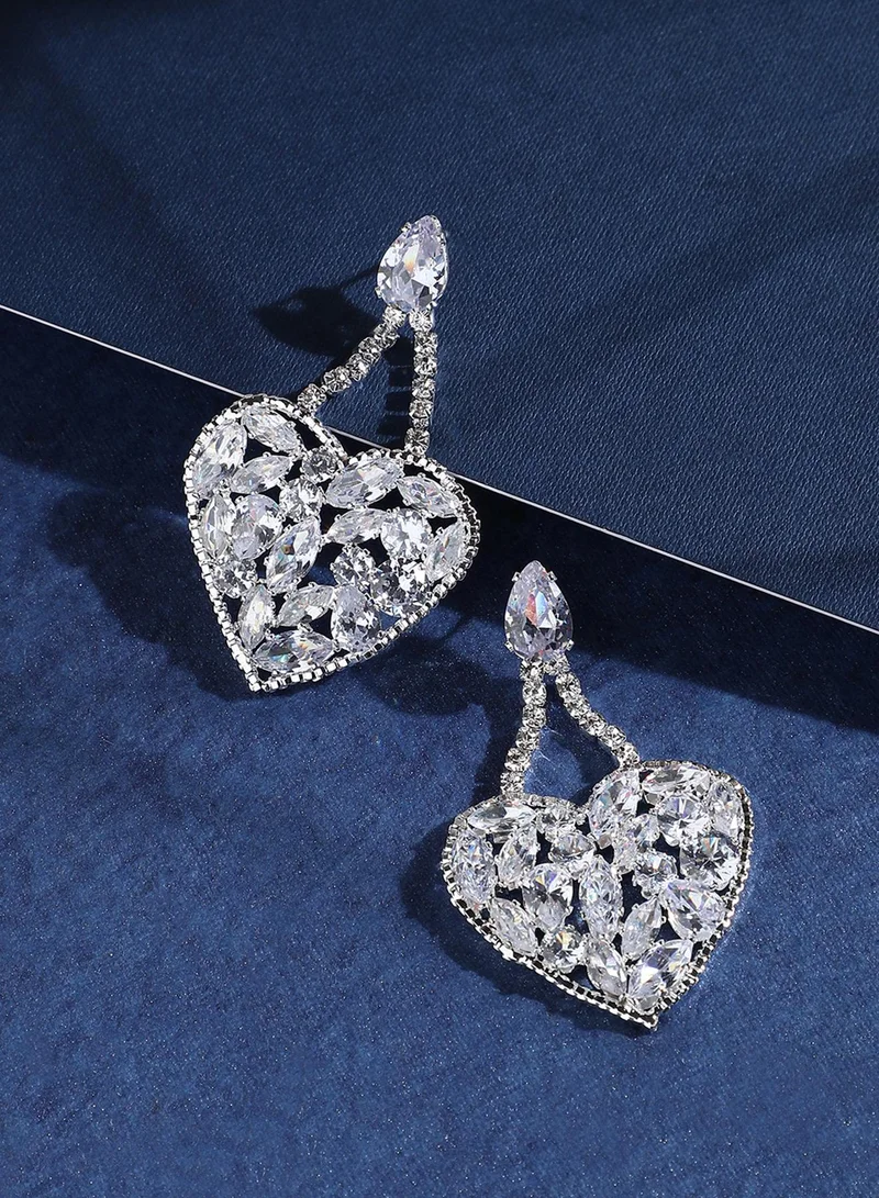 Sohi  Heart Artificial Drop Earring Jewellery for Women | Best Price UAE