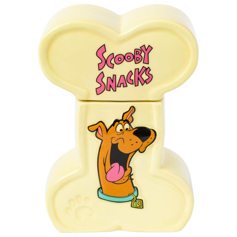 Silver Buffalo Scooby-Doo Scooby Snacks Sculpted Ceramic Snack Jar, 4.85â€ x 3â€ x 6.75â€ - Image 1