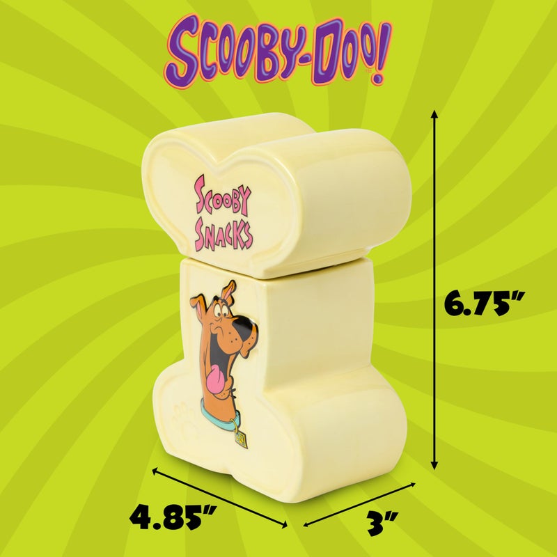 Silver Buffalo Scooby-Doo Scooby Snacks Sculpted Ceramic Snack Jar, 4.85â€ x 3â€ x 6.75â€ - Image 2