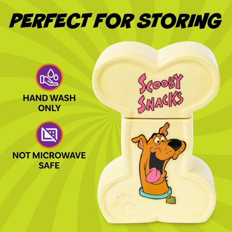 Silver Buffalo Scooby-Doo Scooby Snacks Sculpted Ceramic Snack Jar, 4.85â€ x 3â€ x 6.75â€ - Image 4