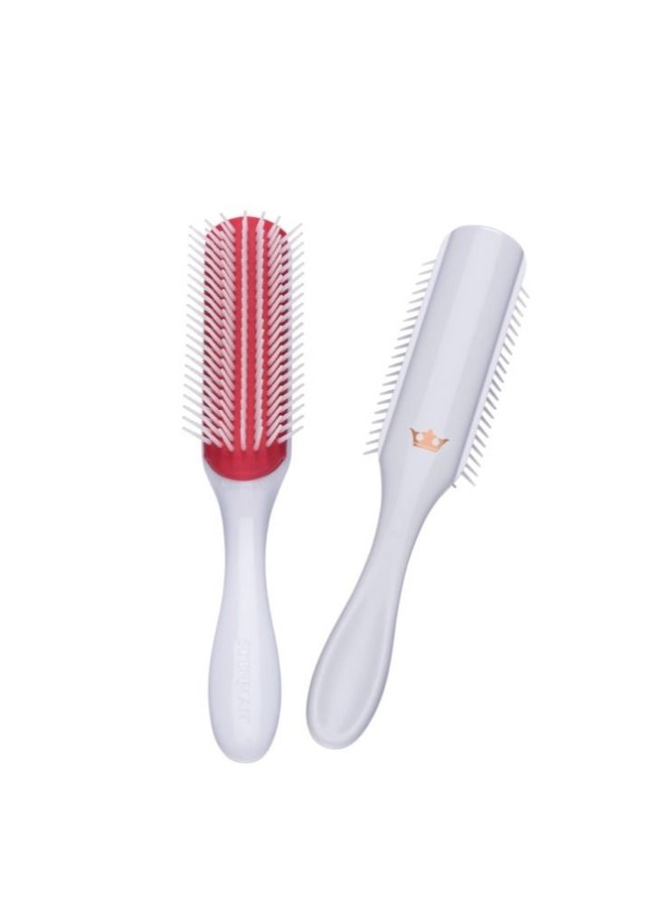 DENMAN Styling Brush D3 White with Rose Gold Crown - Image 2