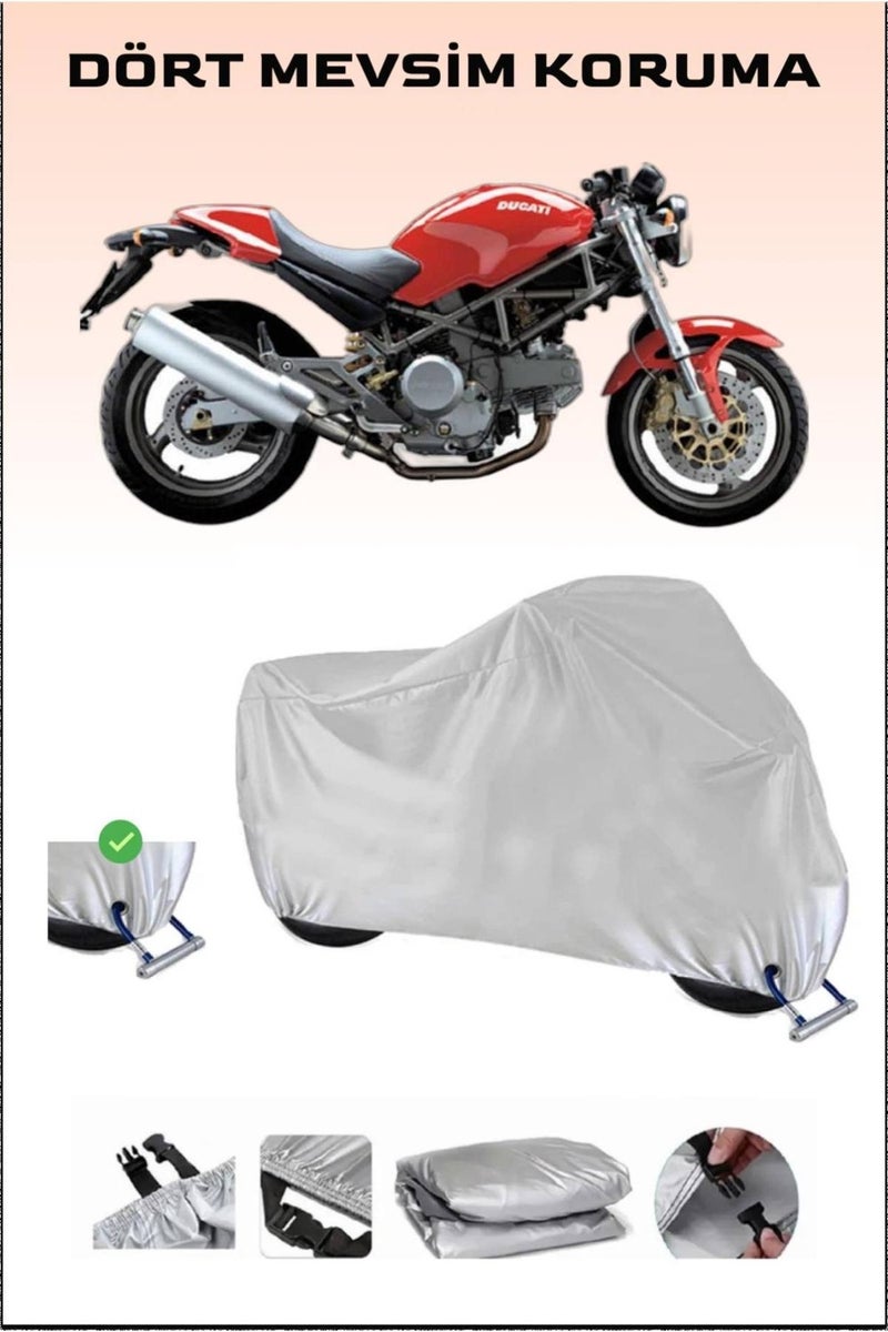 Breen Motorcycle Tarpaulin, Safe, Waterproof Durable Fabric, Lock Compatible For Ducati Monster 620Ie - Image 1