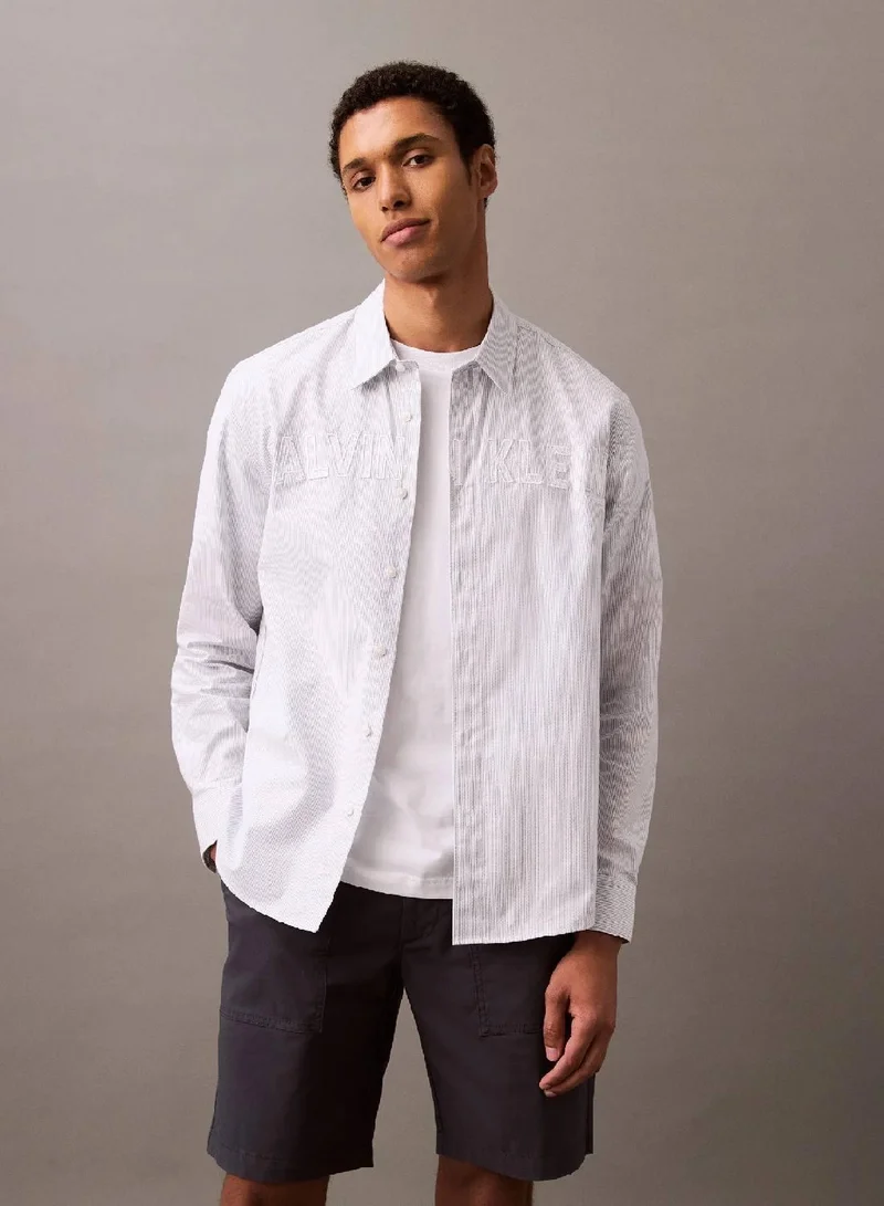 Calvin Klein Jeans Logo Appliqué Oxford Shirt